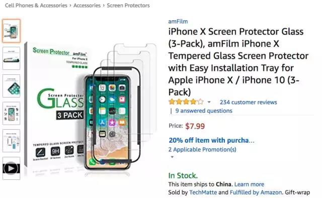 亚马逊这波iPhone X热卖潮你跟上了吗?手机配件品类爆款分析