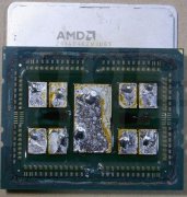 AMD 64核EPYC霄龙处理器开盖：钎焊导热