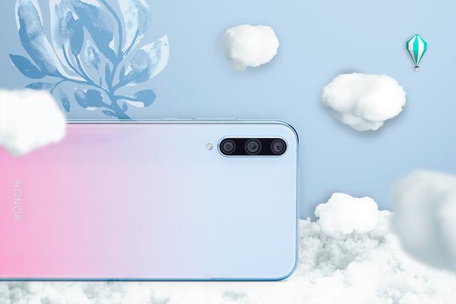 荣耀20青春版图赏：幻彩渐变超级柔美