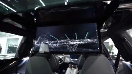 FF91内饰首曝：后排能躺着看电视