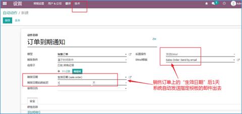 免费开源ERP Odoo 13系统E-mail邮件功能设置操作指南