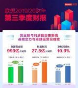 联想集团Q3财报藏隐忧：PC市场天花板下的增长困境