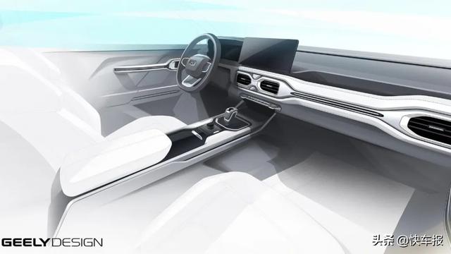 吉利豪越首爆内饰设计图，特斯拉Model Y的尺寸原来这么大
