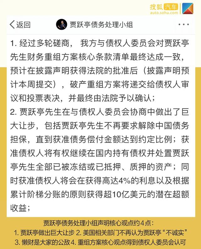 FF将起死回生？浅析贾跃亭个人破产重组事件始末
