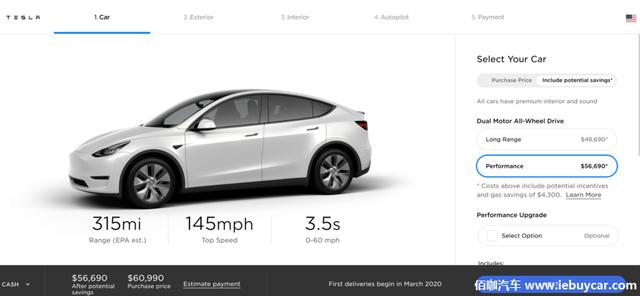 Model Y表示AWD行驶里程现已增加315英里 将成世界上最高效SUV