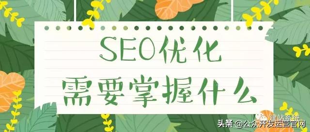 SEO优化需要掌握什么