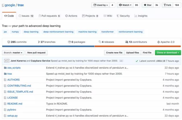 谷歌大脑开源Trax代码库，你的深度学习进阶路径