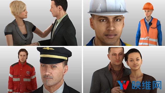 微软开源AR/VR 3D虚拟化身资源库Rocketbox