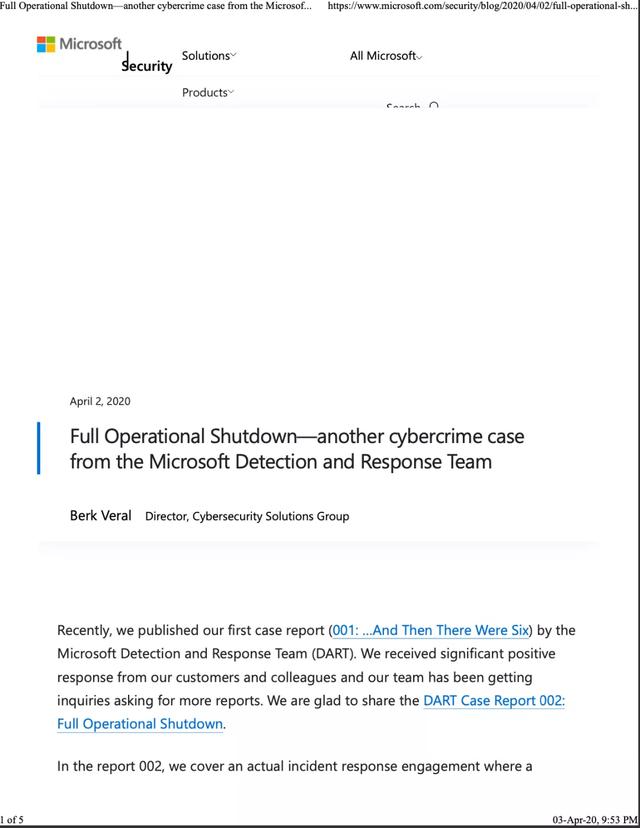 微软的整个网络足足瘫痪了一个星期：Emotet恶意软件使所有PC过热