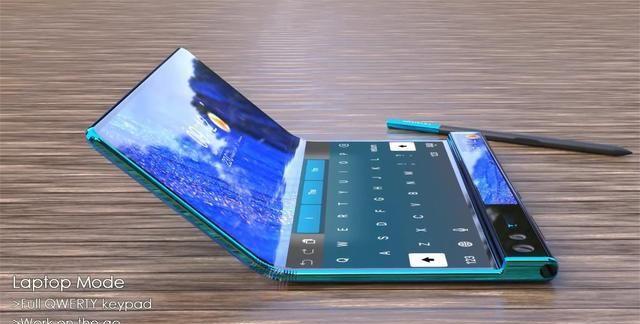 华为MateX2概念图：双屏幕前后6镜头，屏下指纹识别带手写笔