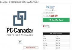英特尔i9-10900上架国外电商：10核20线程，约3400元
