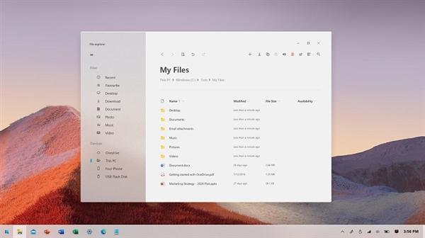 设计师用微软官方新设计语言送出Win10新UI：网友希望赶快用上