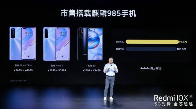 天玑820跻身中国芯第一阵营，助Redmi 10X成2000元以内性能最强