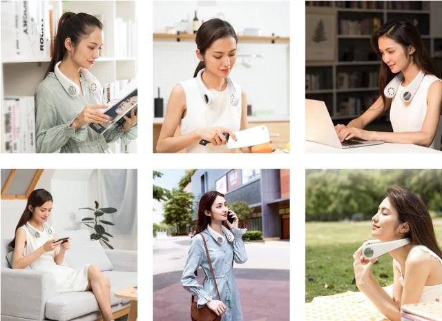 现在的无叶风扇，都能戴到脖子上了