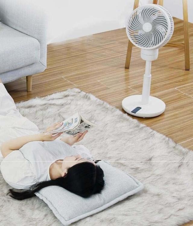 家奈AI智能空气循环电风扇，AI智能网速调节，广域送风