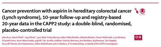 《柳叶刀》最新研究：阿司匹林可防癌，且效果长达10-20年