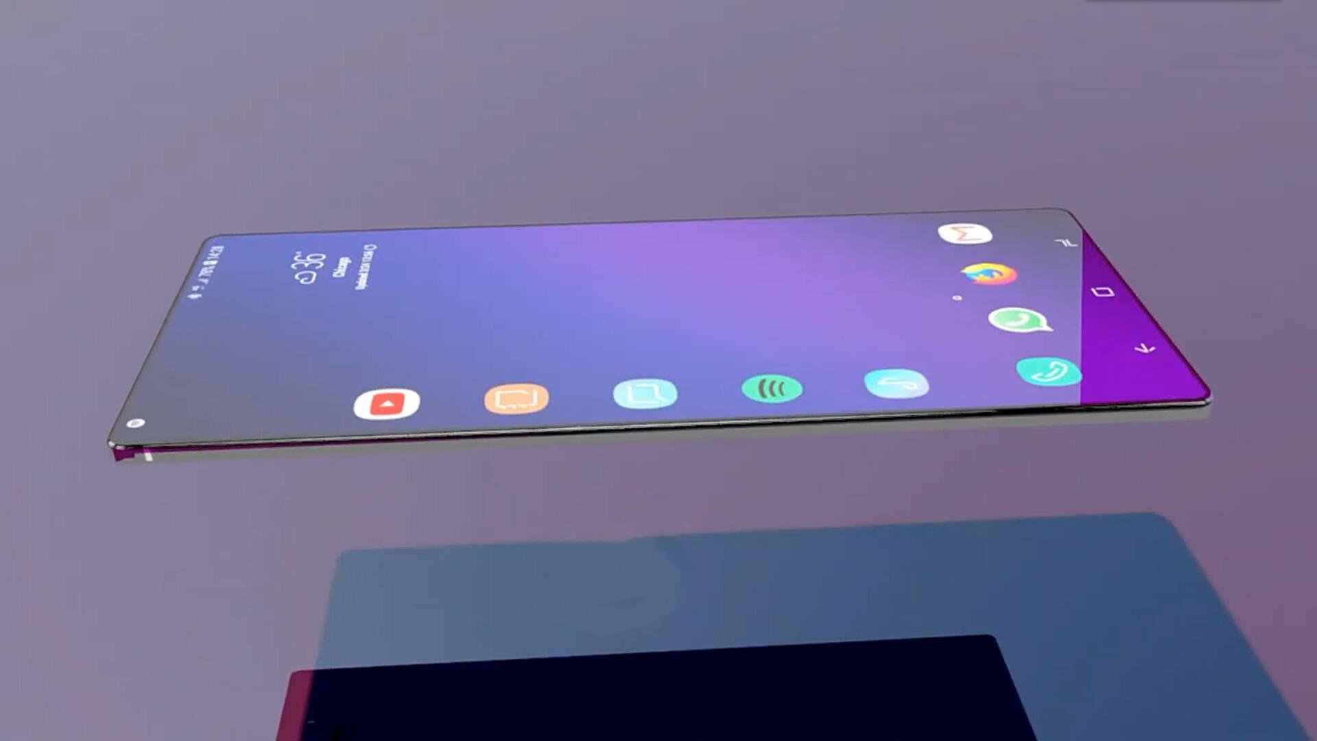 华为Mate40Pro概念图:横排5镜头配直面全屏