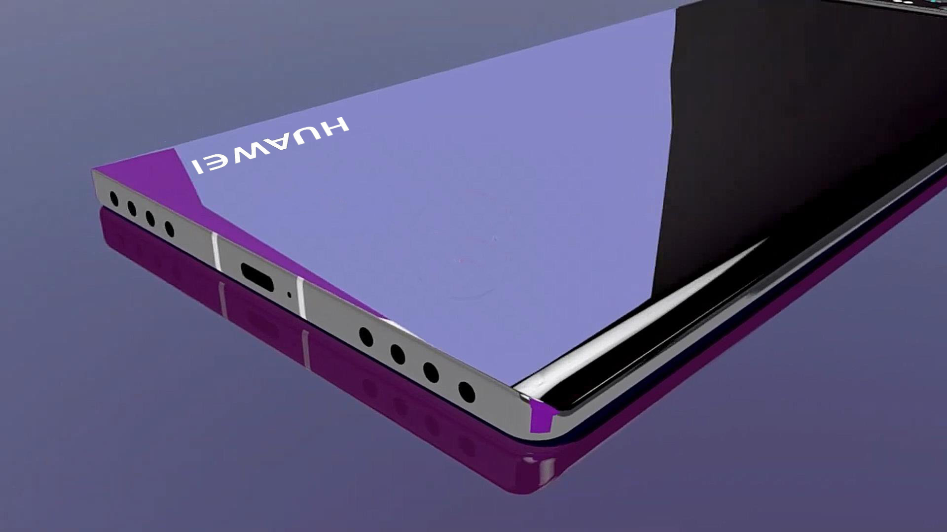 华为Mate40Pro概念图:横排5镜头配直面全屏