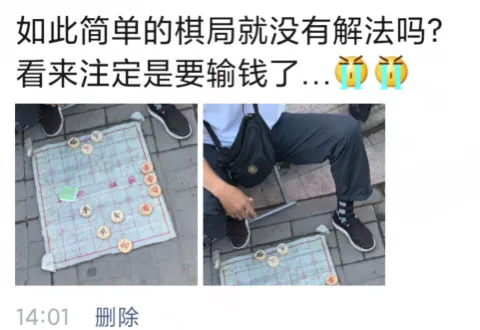 “大师的棋局着实难到我了,当真无解吗?”哈…注定要输钱了吗