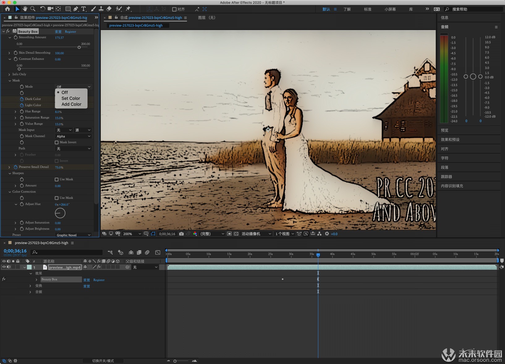 AE磨皮美容插件：beauty box(支持ae2020)