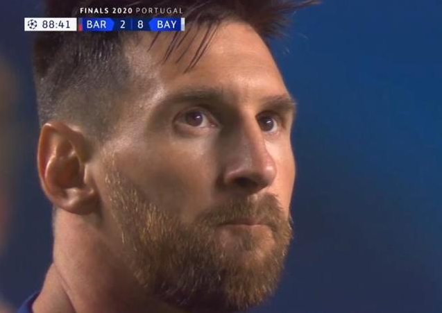 梅西,彻底崩溃了