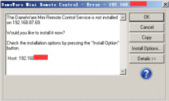 dameware在安装时提示找不到网络名解决办法