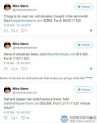 4天获利500倍！论域名玩得溜，我只服Mike Mann