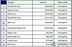 DN榜：印尼“康普茶”竟卖出132万元！ 多个英文域名六位数美金成交！