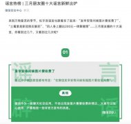 2021年1月朋友圈十大谣言 包括“发早安等问候图片要收费了”等 究竟发生了什