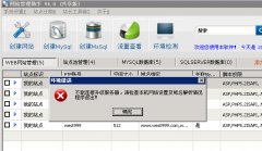 网站管理助手打开报错检查