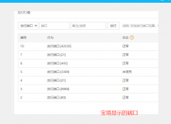 云锁和宝塔面板中显示的端口咋不一样？