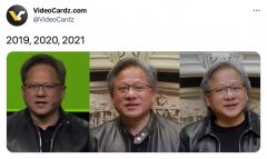 外媒对比英伟达 CEO 黄仁勋近三年照片