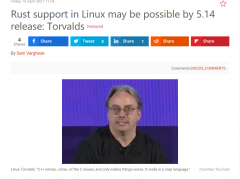Linus：C++ 是很烂的语言