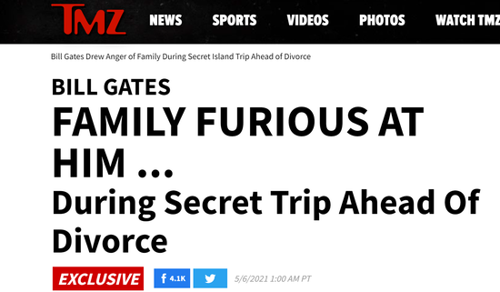 外媒:盖茨离婚不是友好分手,家人几乎都站梅琳达