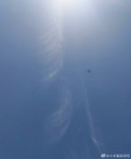 网友拍到了稻穗状的云