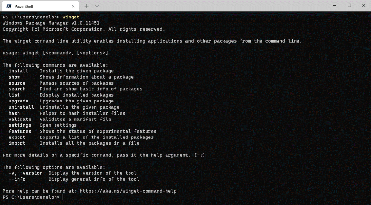 微软 Windows 软件包管理器 winget 1.0 正式发布