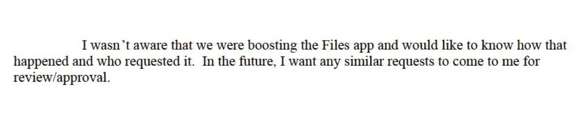 苹果官方解释,为何自家的文件应用在 App Store 中排名更靠前