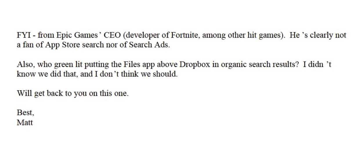 苹果官方解释,为何自家的文件应用在 App Store 中排名更靠前