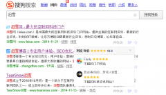 搜狗搜索也可以点评网站了 新手做seo怎么做
