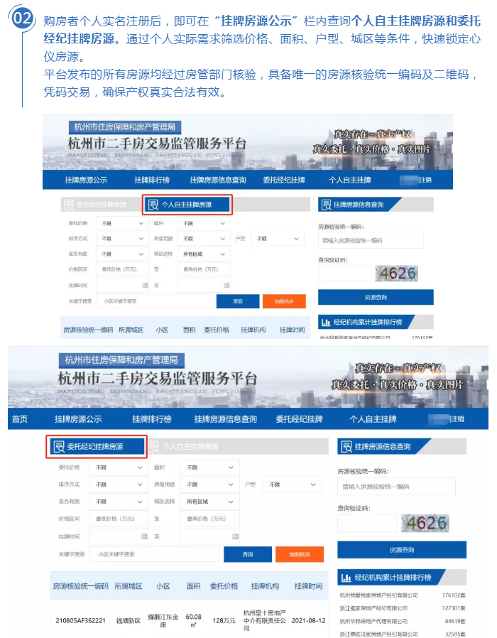 杭州推官方二手房交易平台:个人直接挂牌,房源全部经过验证