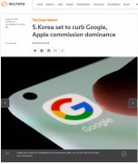 韩国考虑禁止苹果和谷歌向开发者抽佣