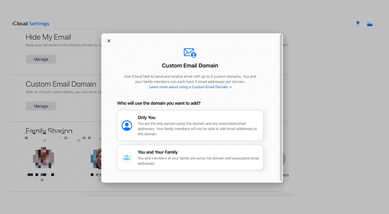 苹果 iCloud+ 自定义邮件域名现已推出测试版
