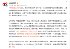 微博：全面排查超话社区榜单分类及名称