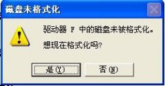 WinXP系统提示F盘提示磁盘未被格式化的解决方法 教程详解一览
