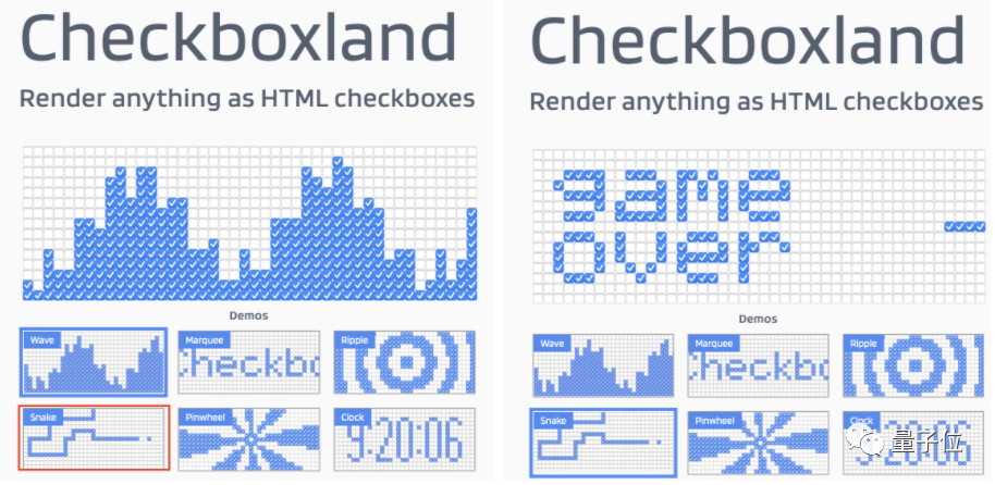 前端小哥玩 HTML 复选框上瘾:能画 logo 做视频,还开源成 JS 库