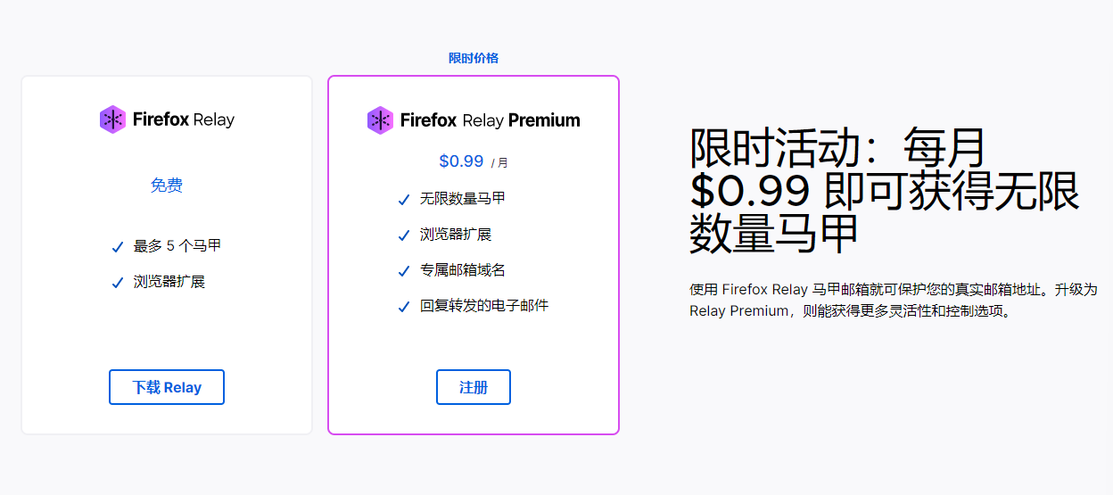 火狐推出 Firefox Relay 马甲邮箱服务:可避免真实地址泄露,新邮件自动转发